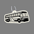 Paper Air Freshener Tag W/ Tab - Tour Bus (Large)